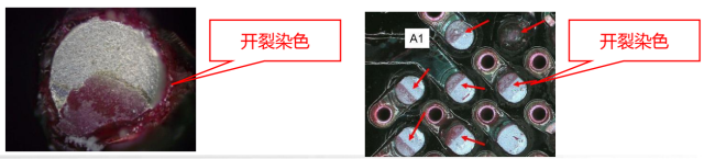 紅墨水測試開裂染色