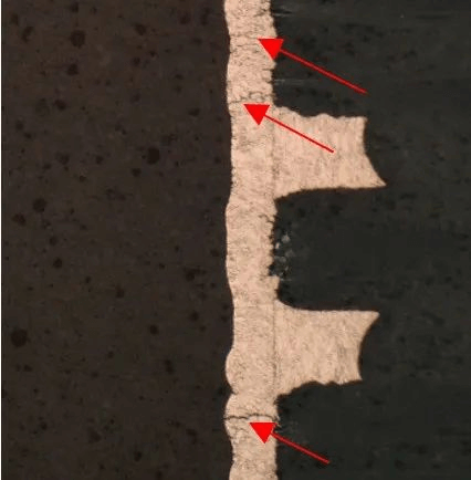 冷熱沖擊測(cè)試位置3切片圖